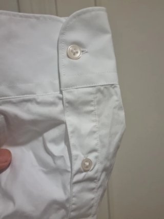 Camisa de vestir Mango Blanca Talla L 100% Algodón