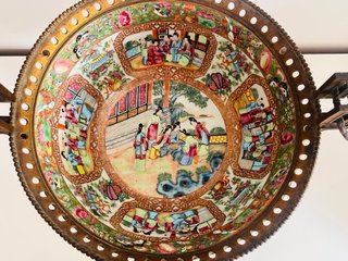 Gran vasija porcelana china montura francesa