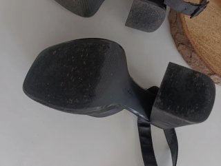 Sandalias Plataforma Bershka Negras