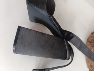 Sandalias Plataforma Bershka Negras