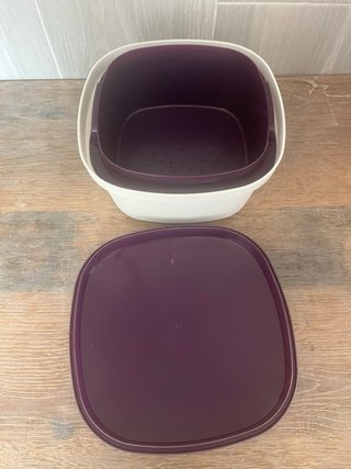 Lote Tupperware Morado y Blanco