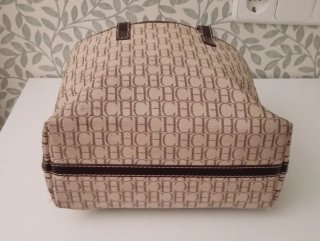 Bolso Carolina Herrera Beige y Marrón