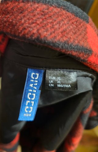 Chaqueta cuadros leñador roja y negra