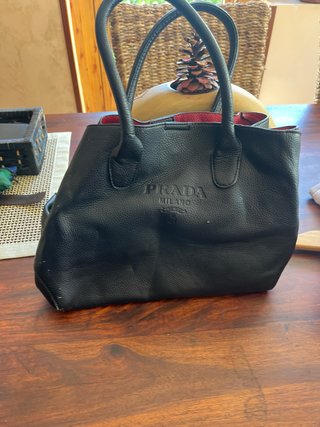Bolso Prada Negro Polipiel suave