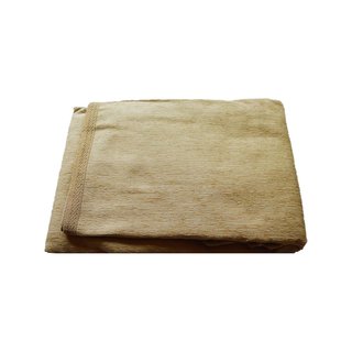 Falda mesa camilla rectangular chenilla crudo