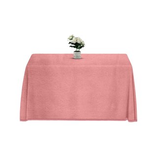 Falda mesa camilla rectangular chenilla crudo