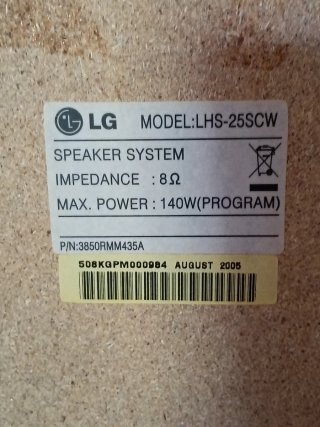 Reproductor DVD LG con altavoces
