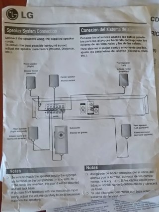 Reproductor DVD LG con altavoces