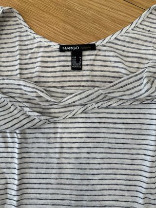 Camiseta ancha informal sin mangas. Mango. Talla M