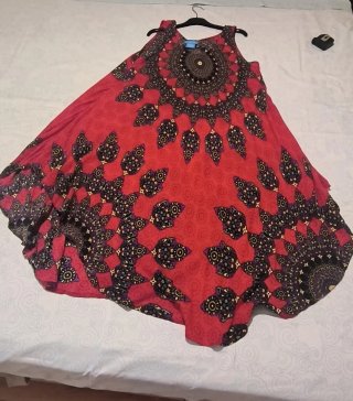 Vestido largo estampado verano