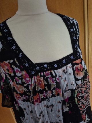 Vestido Patchwork Multicolor - M
