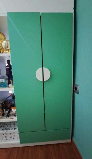 Litera Ikea Smastad Blanca y Verde