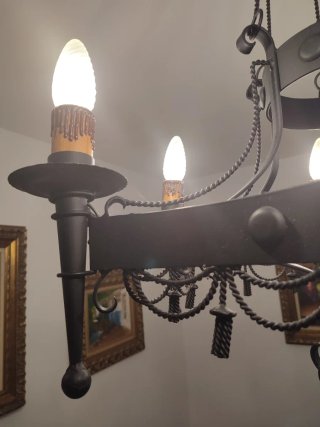 Lámpara de techo estilo rústico