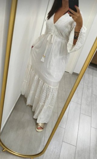Abito lungo bianco