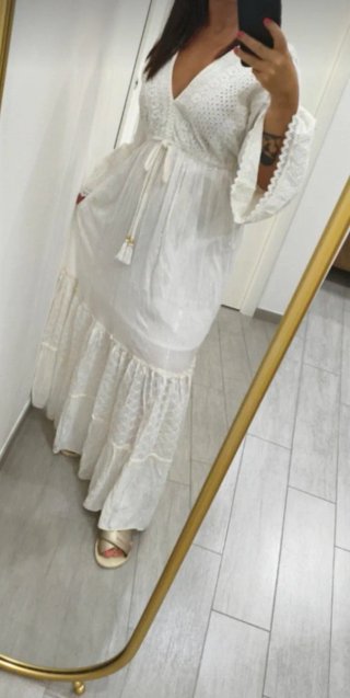 Abito lungo bianco