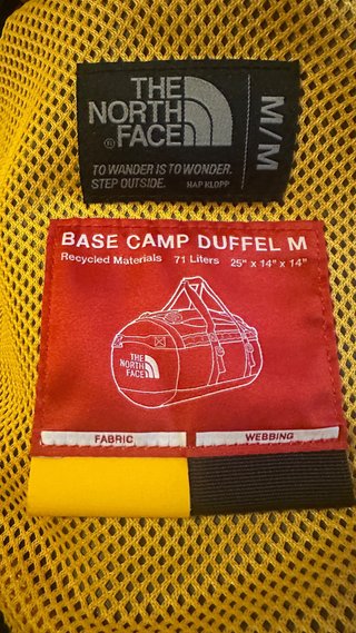 Bolsa North Face Base Camp Duffel Negra/Amarilla