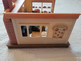 Panadería Sylvanian Families con familia conejo