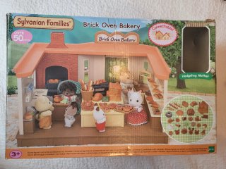 Panadería Sylvanian Families con familia conejo