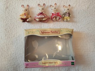 Panadería Sylvanian Families con familia conejo