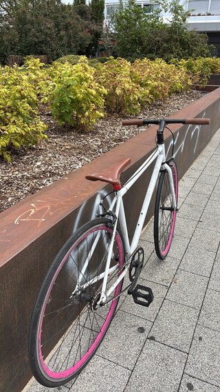 Bicicleta Urbana Fixie/Single Speed Blanca