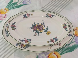 Fuente ovalada Villeroy & Boch floral