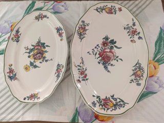 Fuente ovalada Villeroy & Boch floral