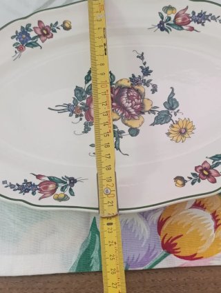 Fuente ovalada Villeroy & Boch floral
