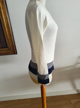 Jersey Verano Rayas Azul Marino Blanco