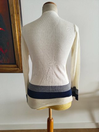 Jersey Verano Rayas Azul Marino Blanco