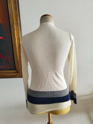 Jersey Verano Rayas Azul Marino Blanco