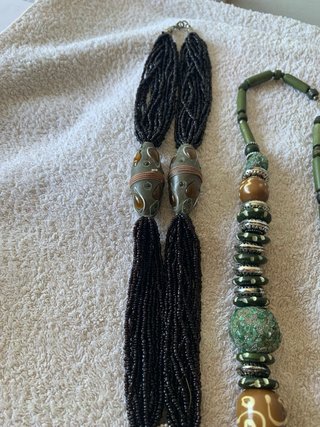 Lote 3 collares boho étnicos vintage | Bisutería a