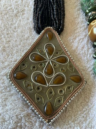 Lote 3 collares boho étnicos vintage | Bisutería a
