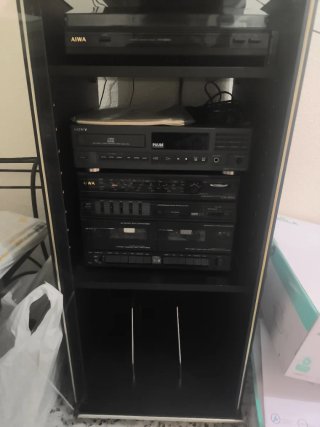 AIWA Tocadiscos CD Cassette Radio Negro