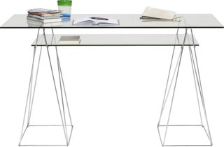 Escritorio de cristal diseño moderno