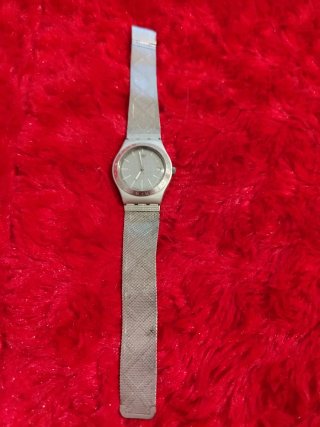 Reloj Swatch Reloj Plata Malla Metálica,acuático
