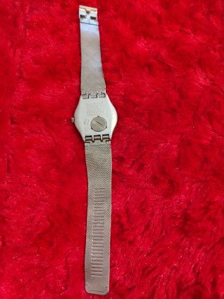 Reloj Swatch Reloj Plata Malla Metálica,acuático