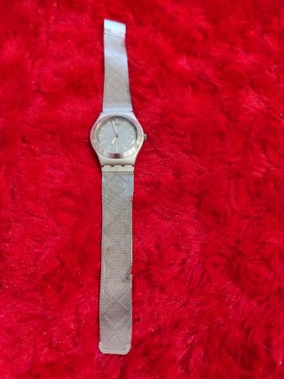 Reloj Swatch Reloj Plata Malla Metálica,acuático