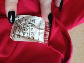Polo Trussardi Jeans Rossa Dettagli Lurex
