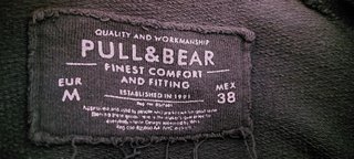 Maglione Pull&Bear a pois verde militare M