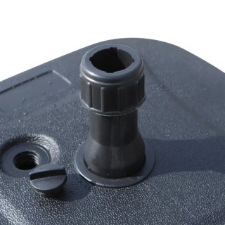 Base para sombrilla de plástico negro