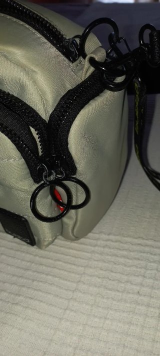 Bolso bandolera Bubba gris y negro