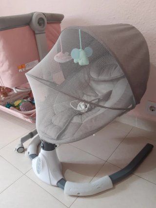Cuna de viaje y hamaca para bebé