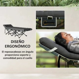 Cama plegable Outsunny con colchón