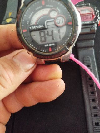 Reloj Tressa Negro y Rosa