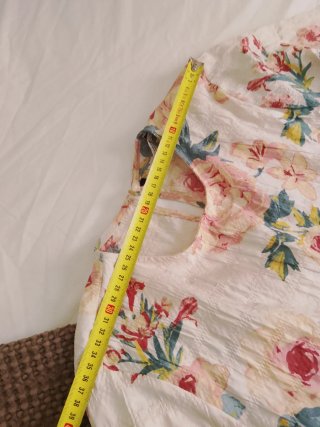 Vestido Zara floral volantes