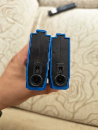 (2) Cargadores airsoft Saigo azules