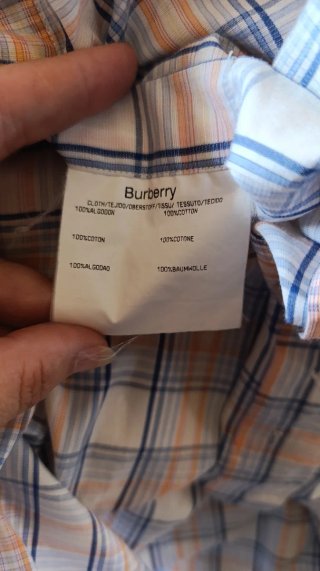 Camisa hombre Burberrys Cuadros Manga Corta