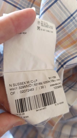 Camisa hombre Burberrys Cuadros Manga Corta