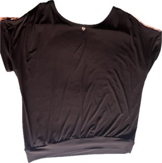 Camiseta lentejuelas dorado rosado /negra Talla XL