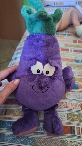Peluche melanzana viola
